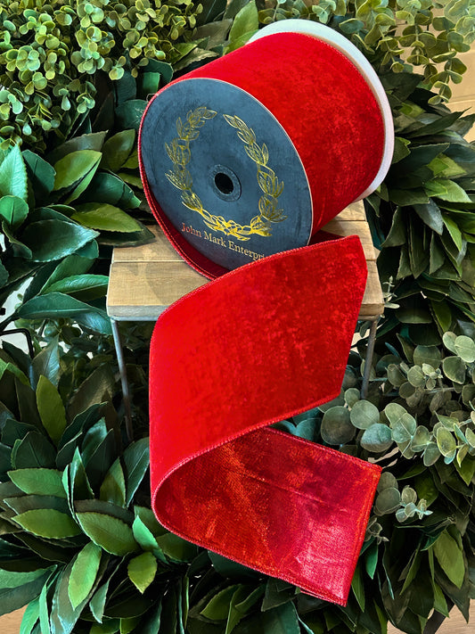 Velvet Metallic Red - 4”x10yds