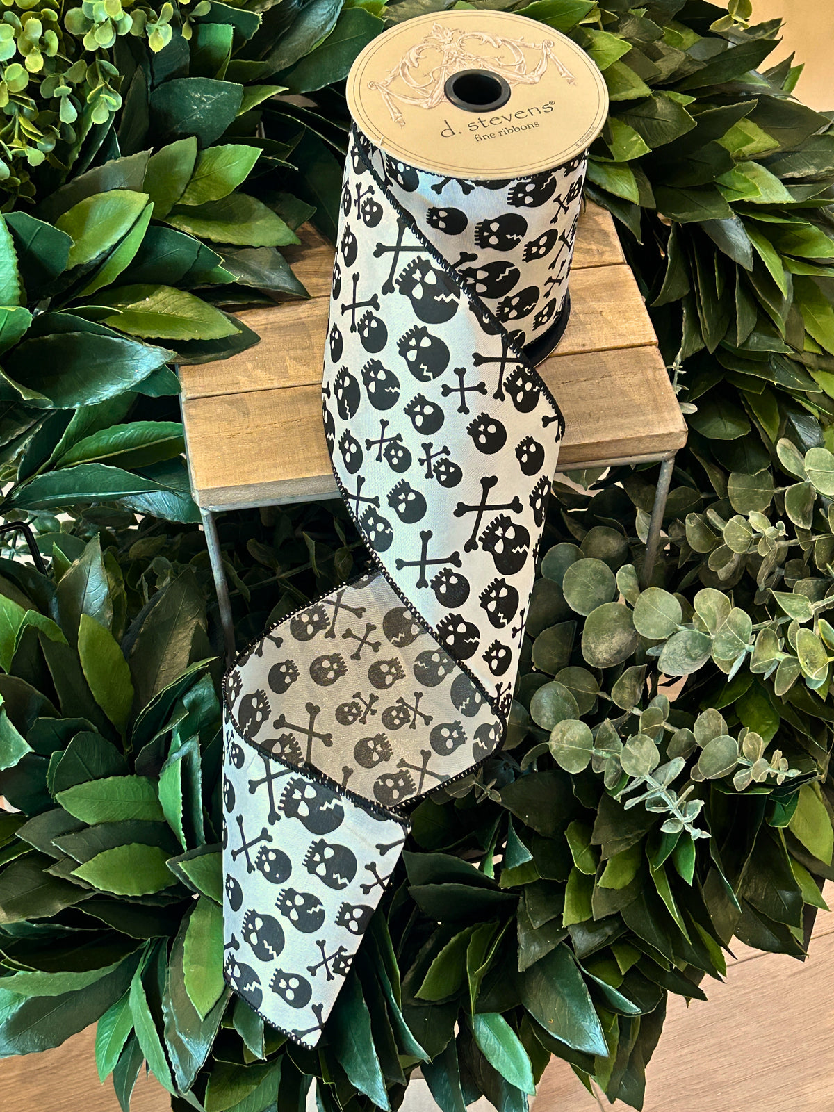 Skull Ribbon - 4” x 10 yds