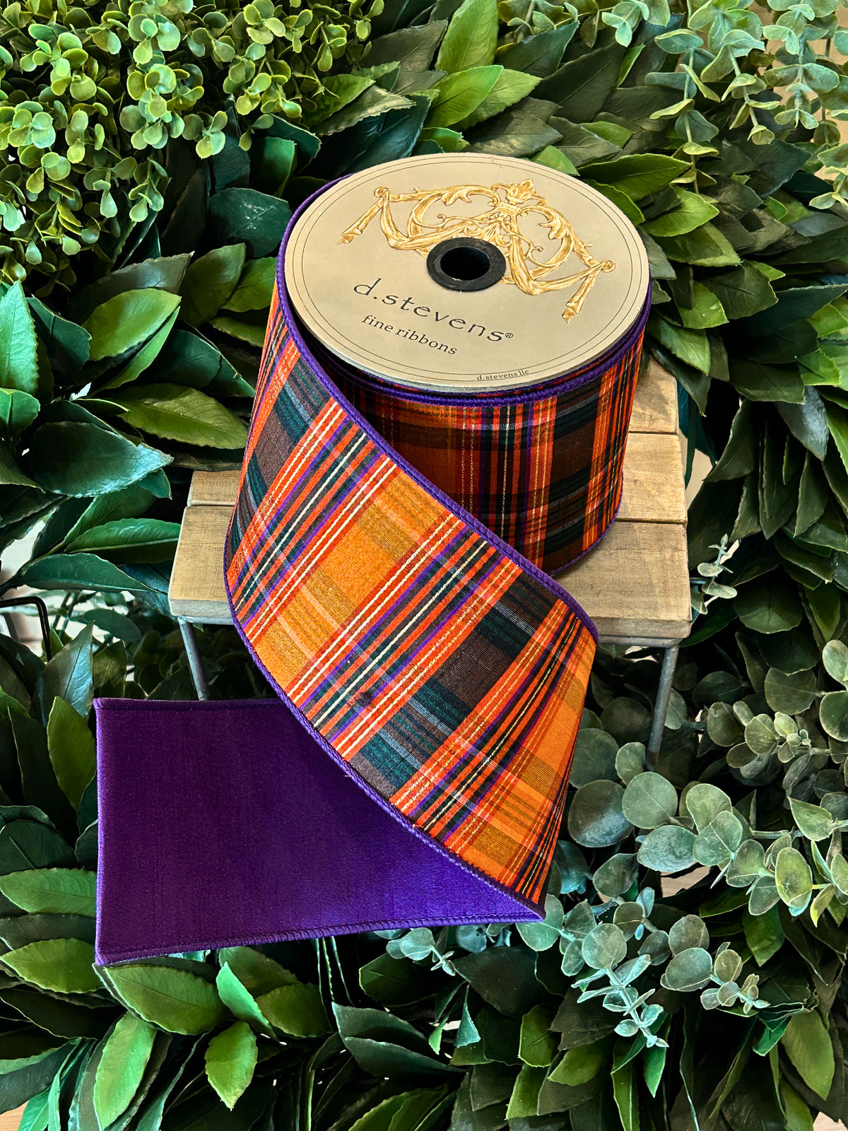 4”x10yds - Dupion Salem Plaid