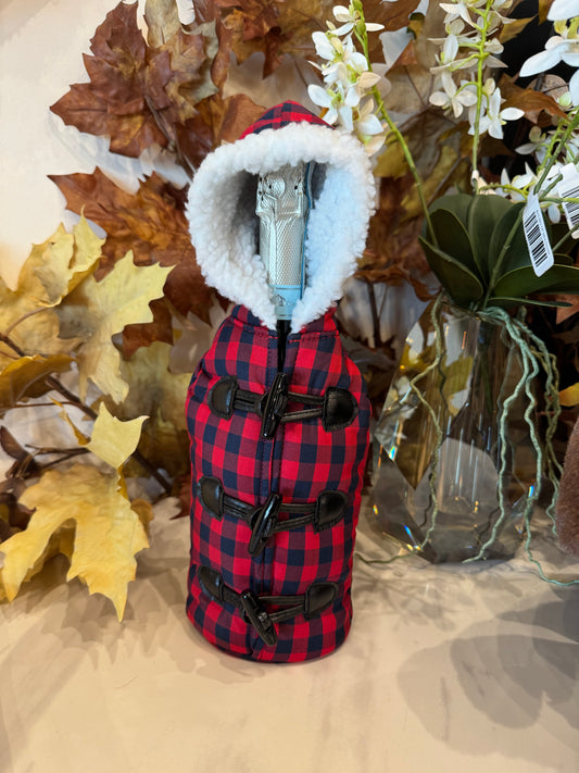 Plaid Wine Parka