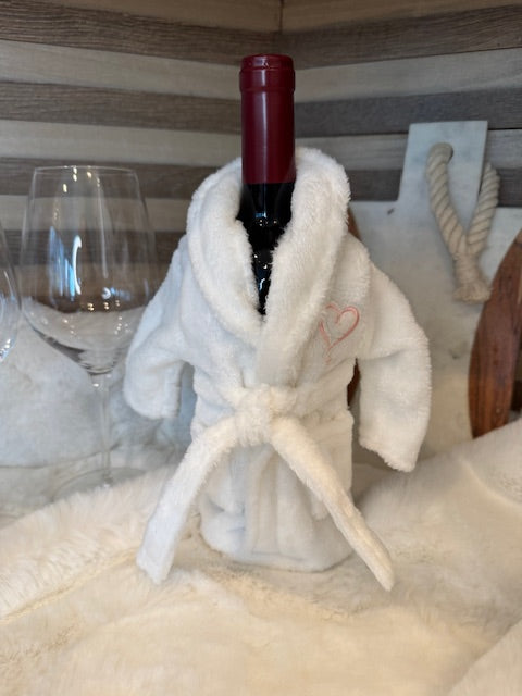 wine bottle bathrobe