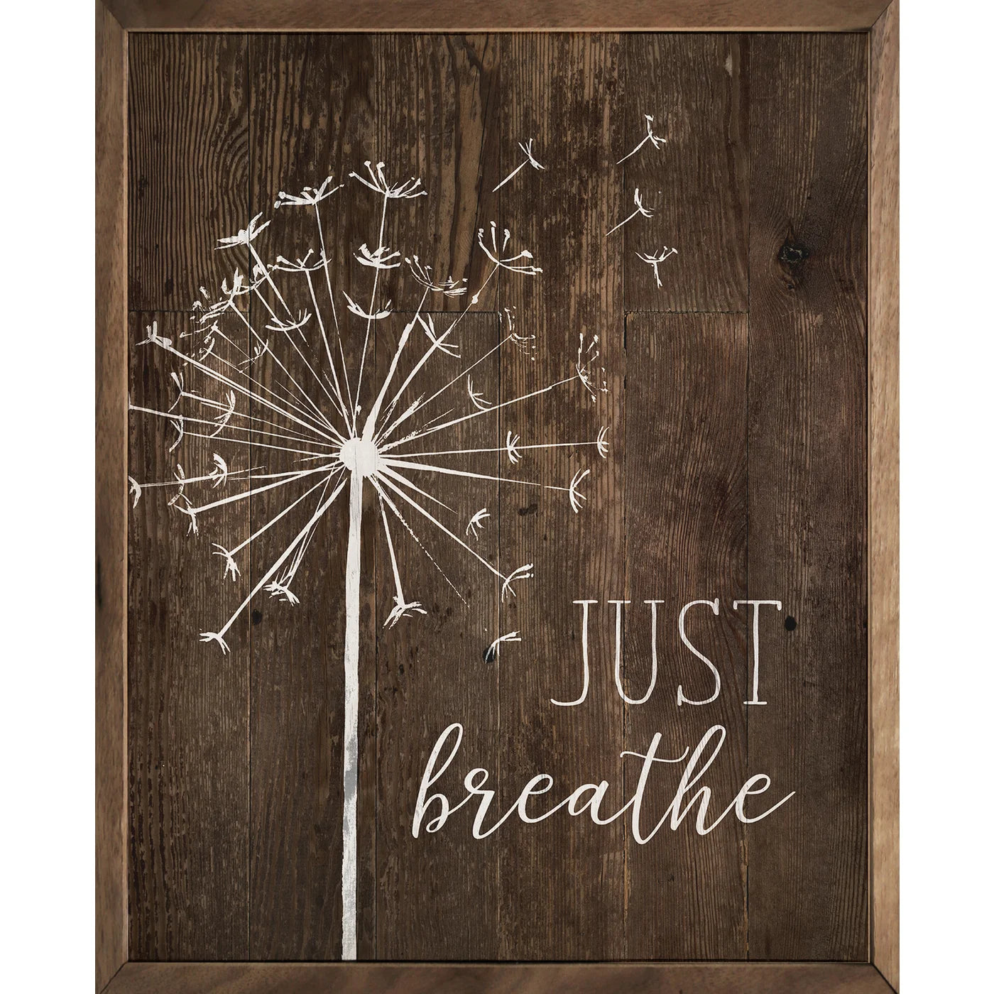 Just Breathe Wooden Art