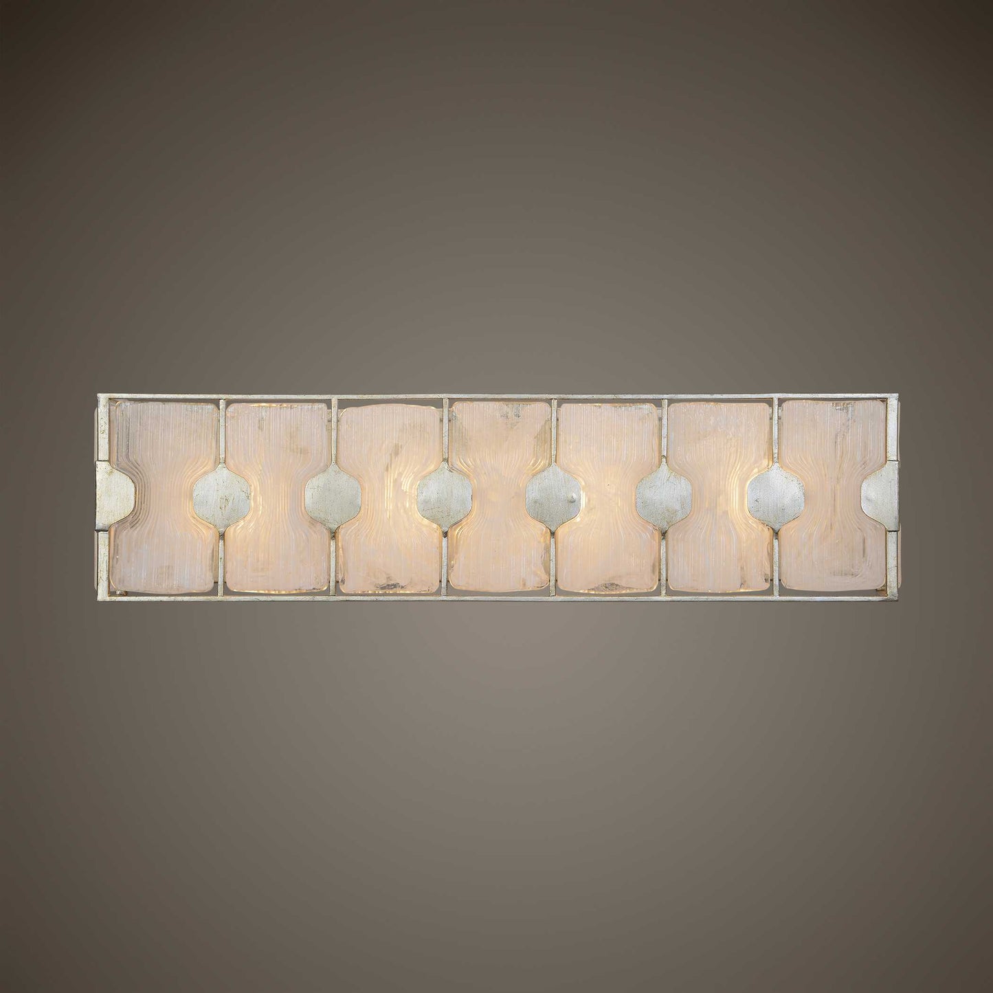 Rene 4 Light Swirl Glass Vanity