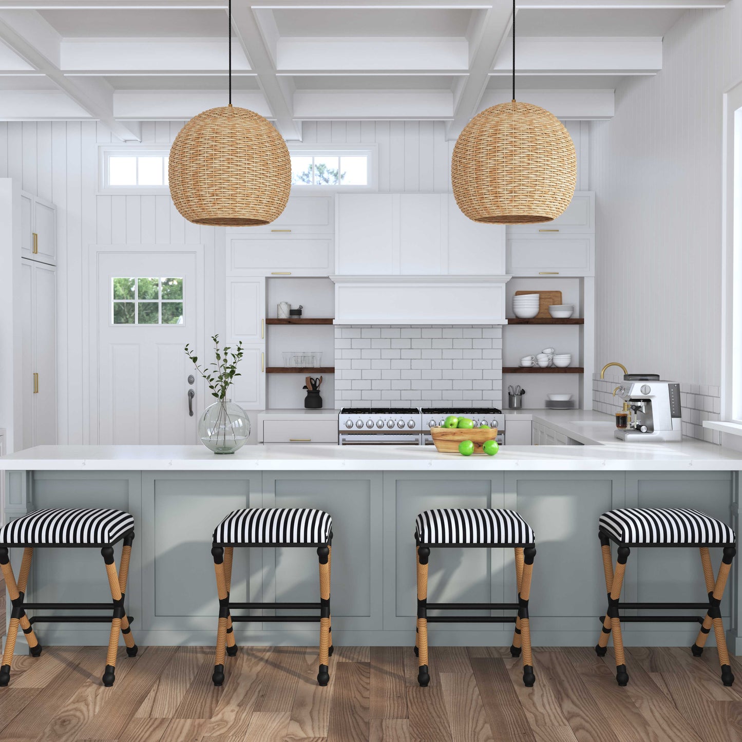 Seagrass 1 Light Dome Pendant