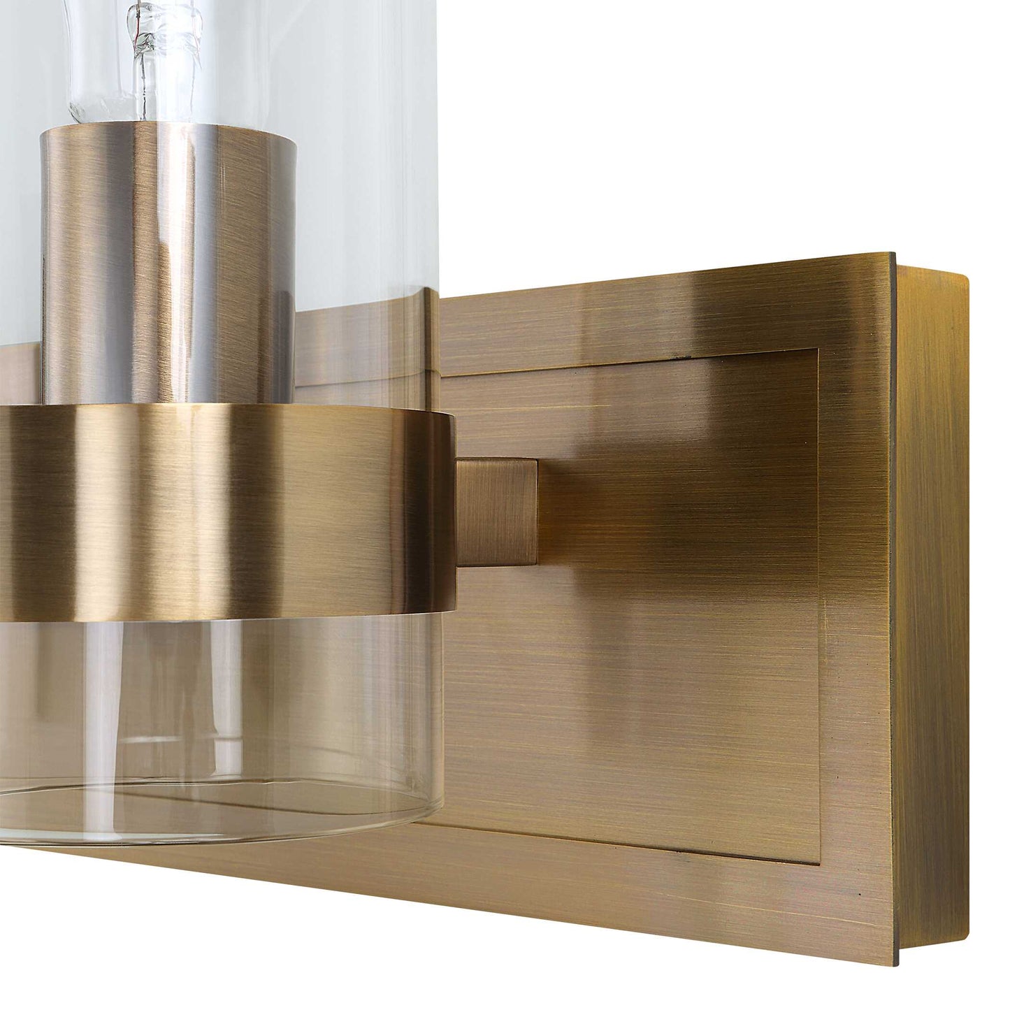 Cardiff Antique Brass 3 Light Vanity
