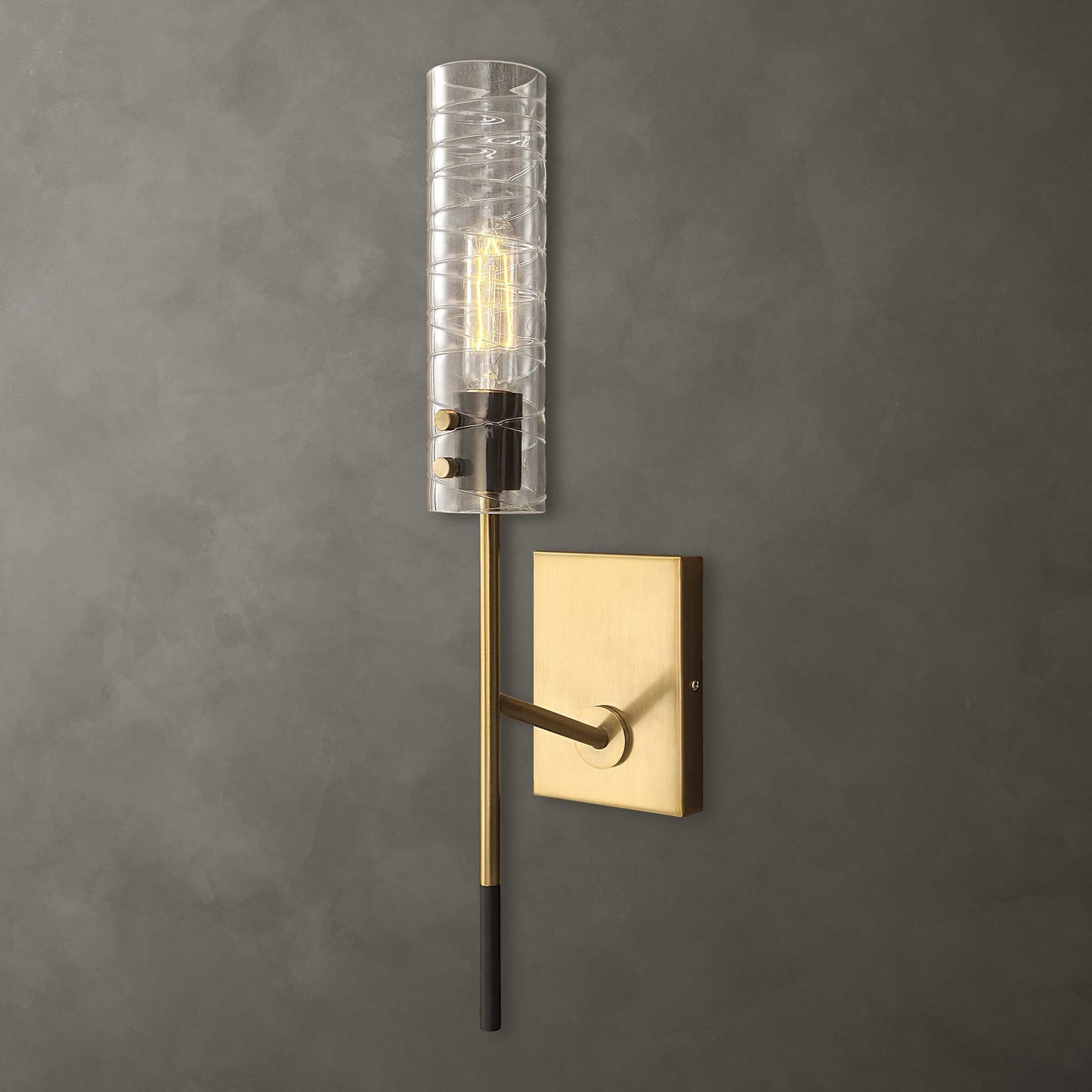 Telesto 1 Light Brass Sconce