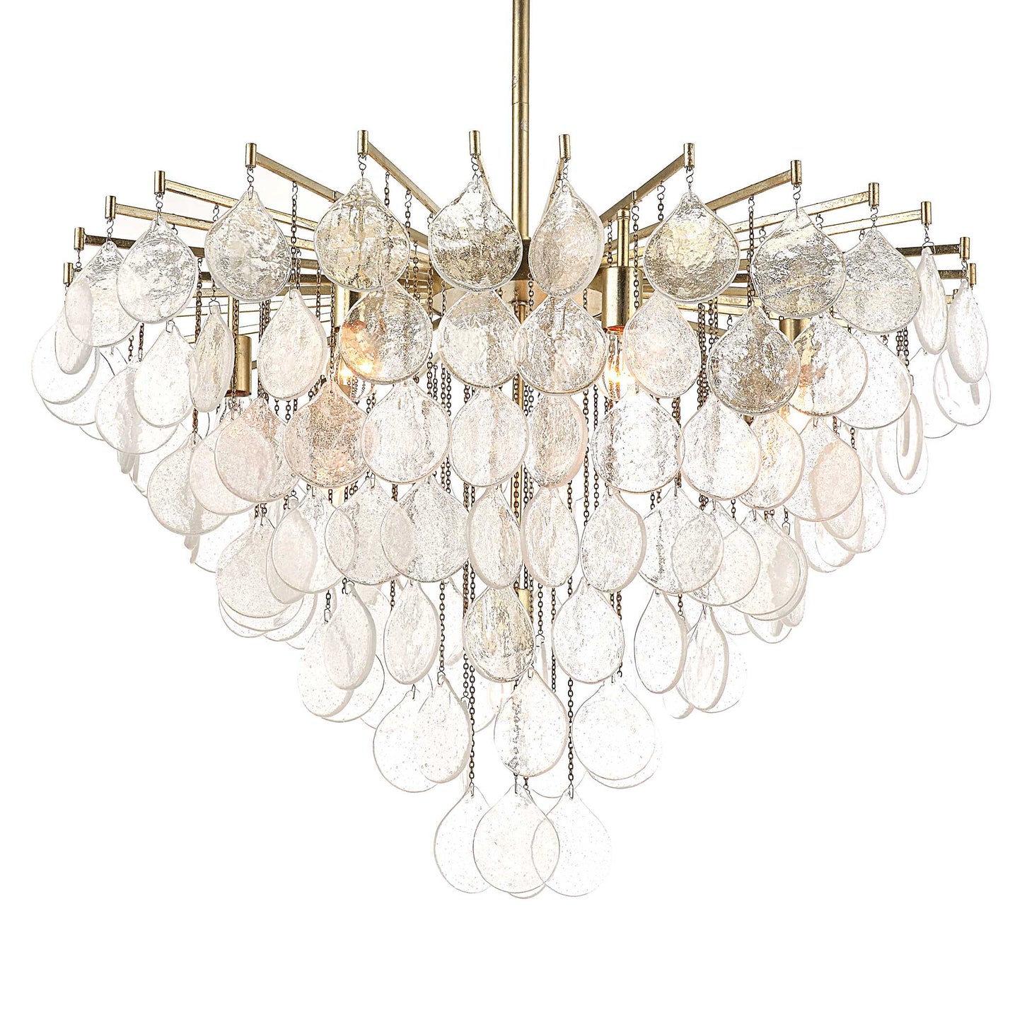 Goccia 8 Light Tear Drop Glass Pendant
