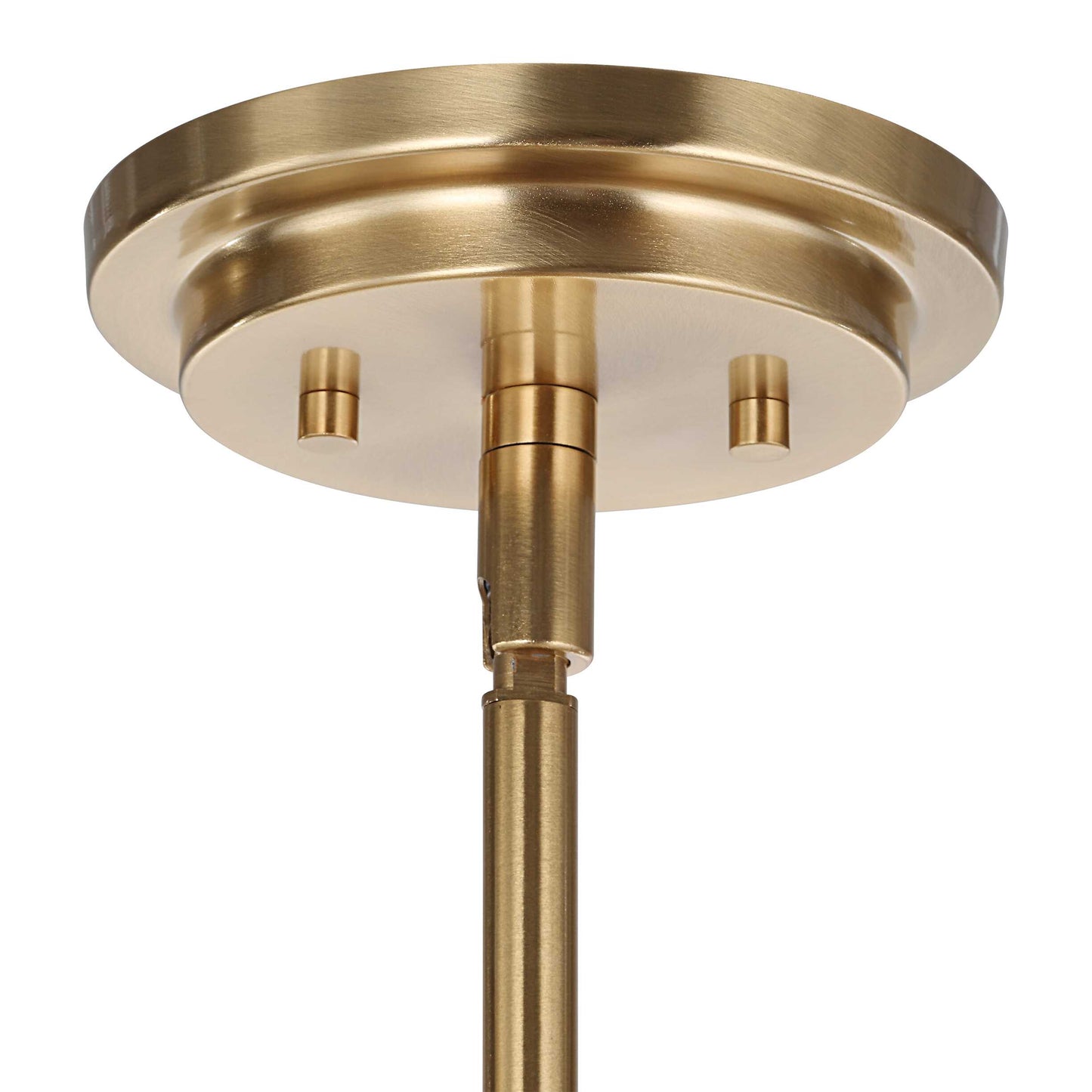 Crystal Stick 8 Light Brass Chandelier