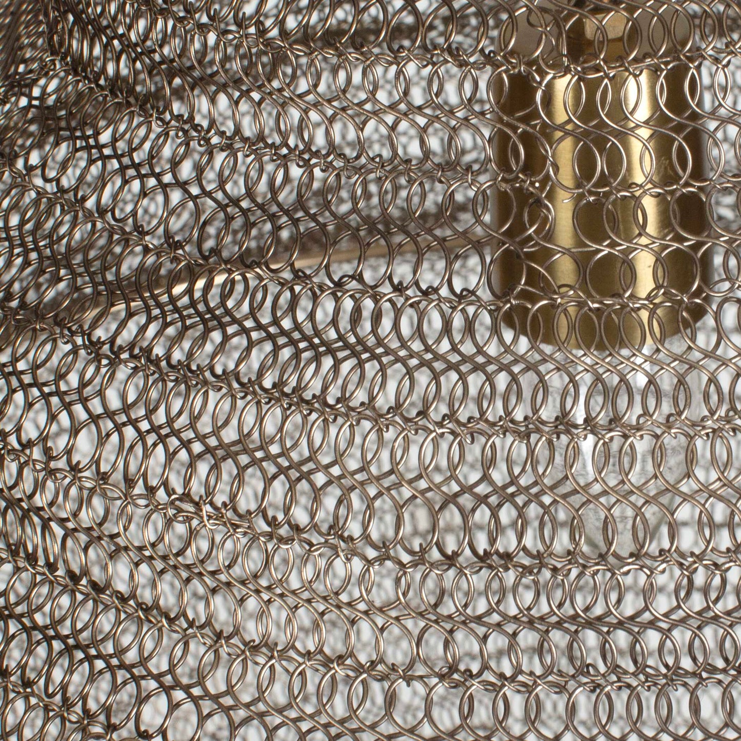 Sigh Woven Brass 1 Light Pendant