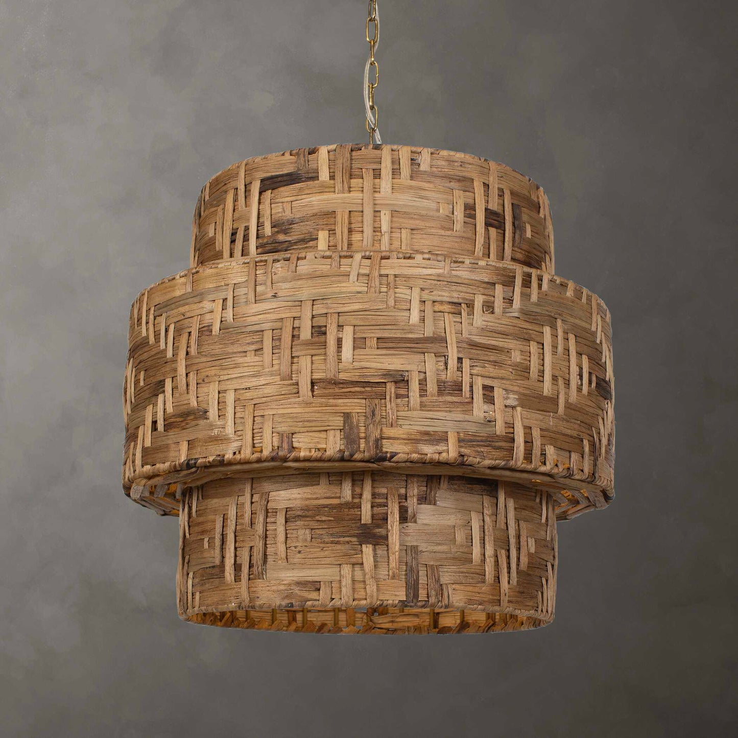 Water Hyacinth 4 Light Woven Pendant