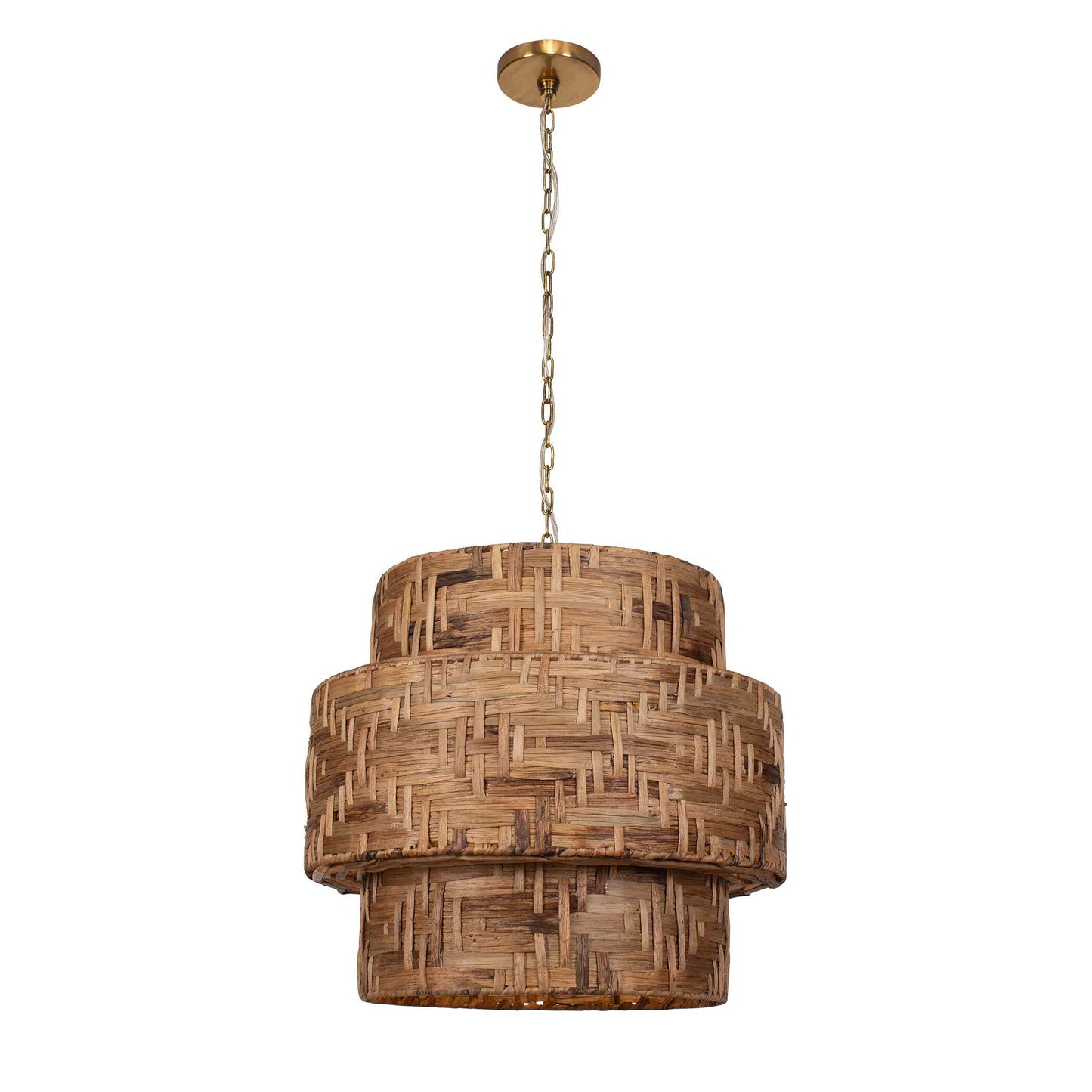 Water Hyacinth 4 Light Woven Pendant