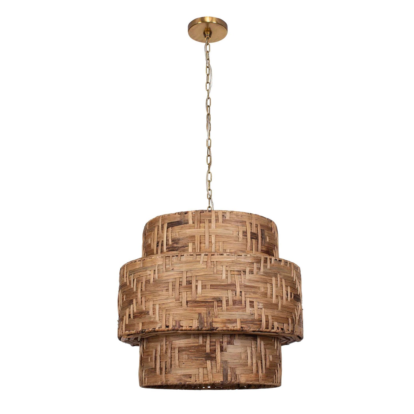 Water Hyacinth 4 Light Woven Pendant