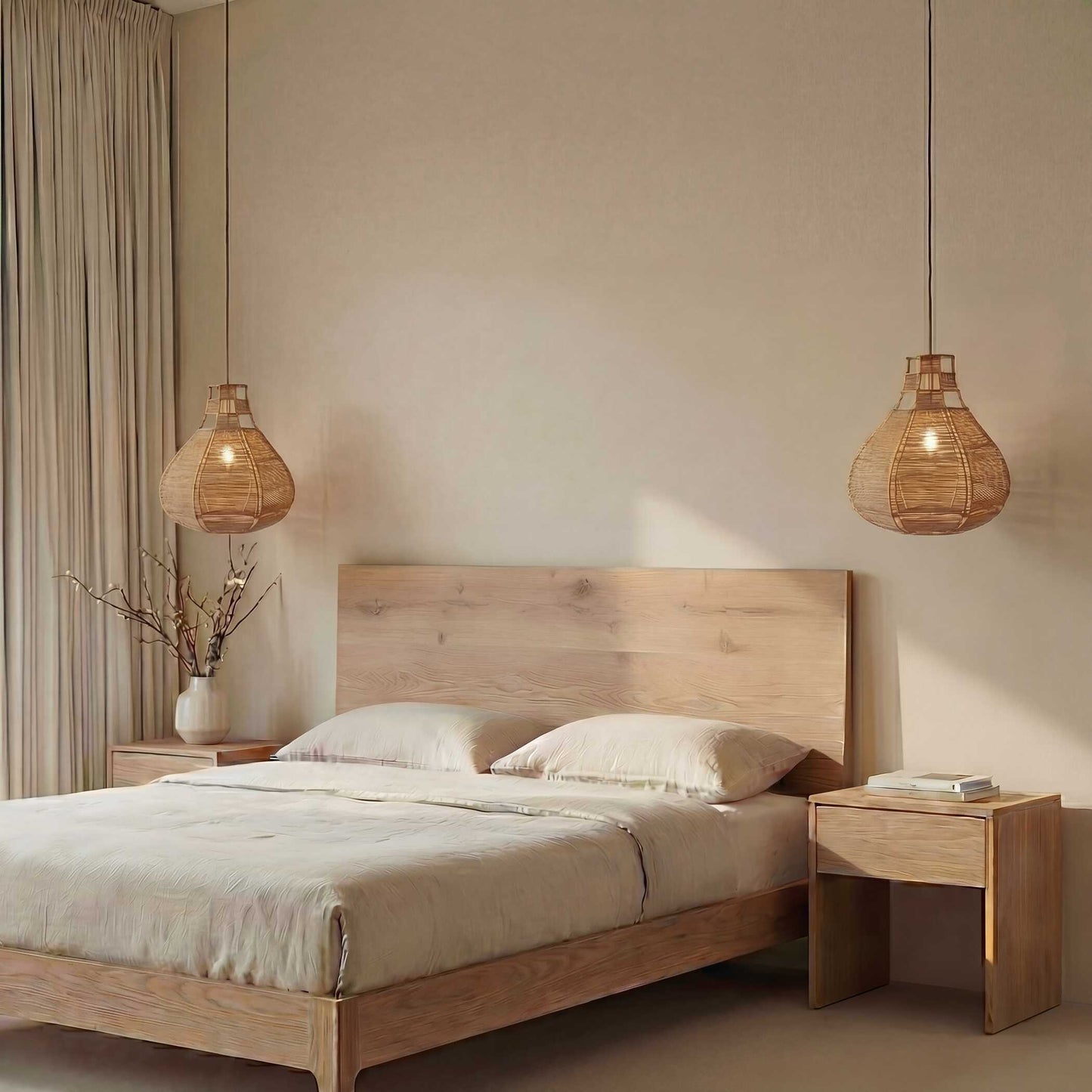 Hestia 1 Light Natural Rope Pendant
