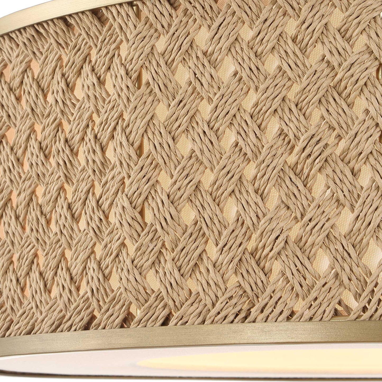 Pinchot 4 Light Rattan Drum Pendant