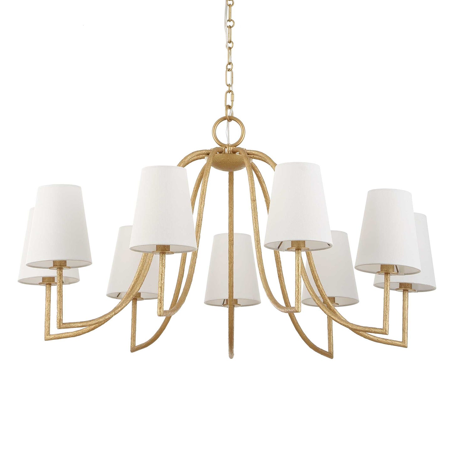 Seville 9 Light Gold Chandelier