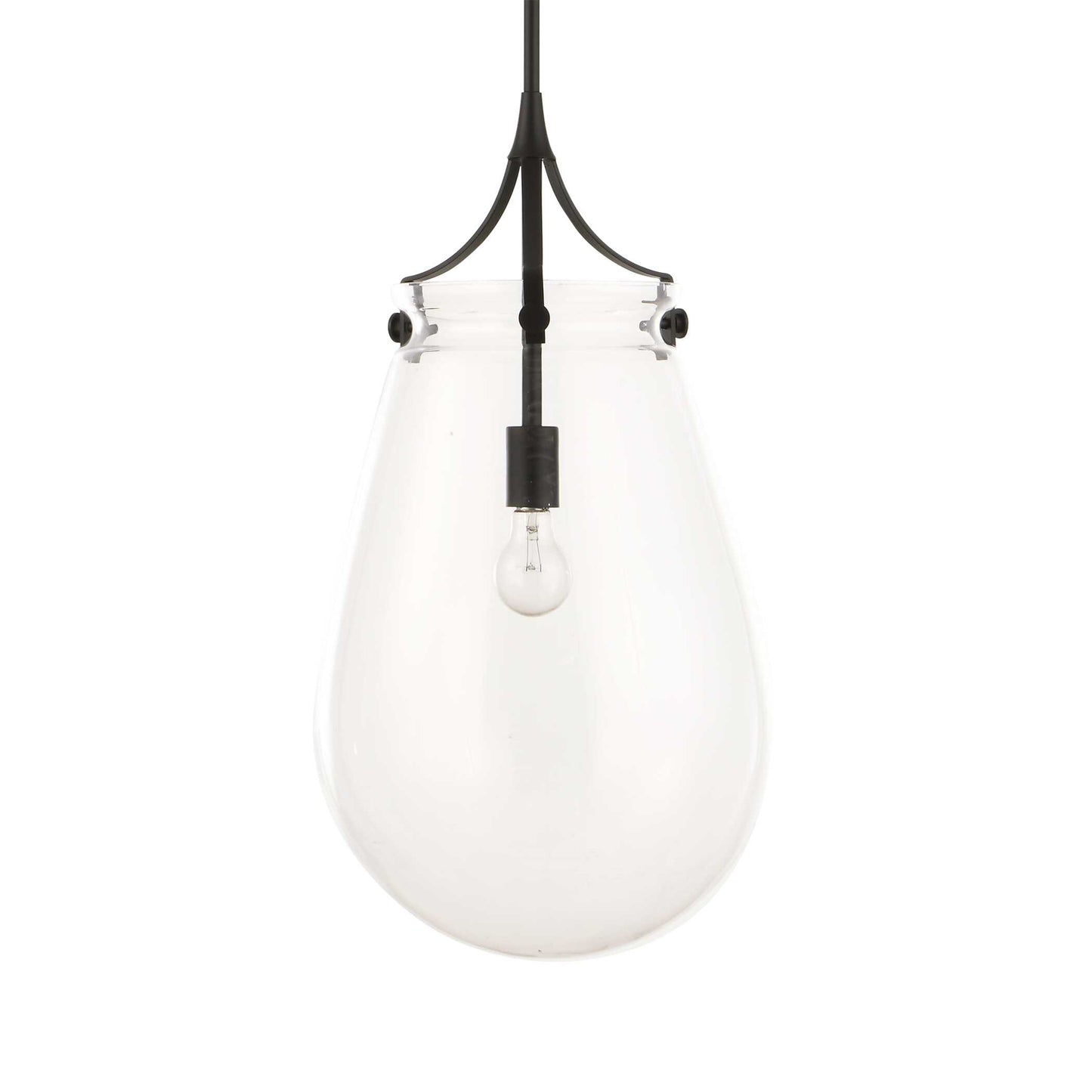 Dewdrop 1 Light Glass Shade Pendant