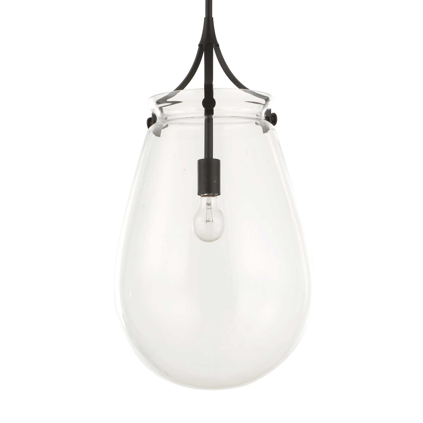 Dewdrop 1 Light Glass Shade Pendant