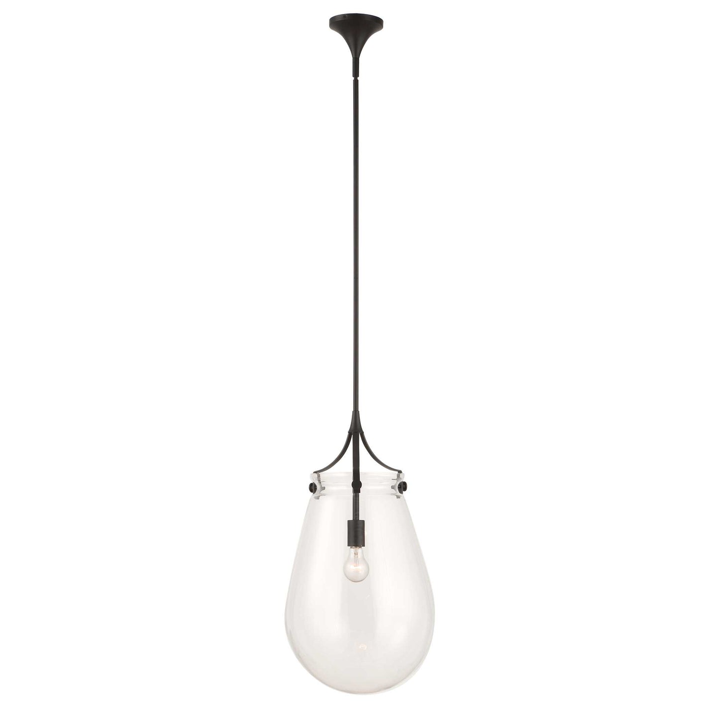 Dewdrop 1 Light Glass Shade Pendant