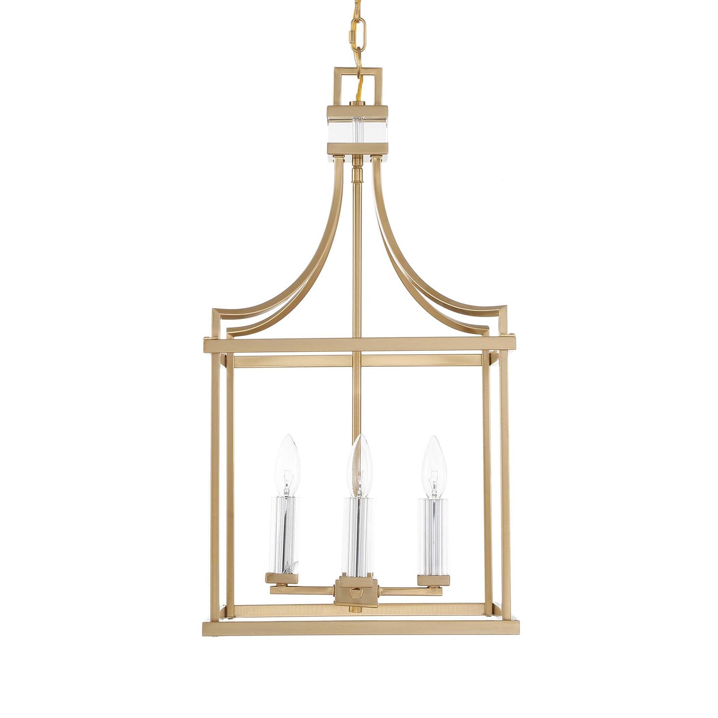 Montreal 4 Light Brass Lantern Pendant