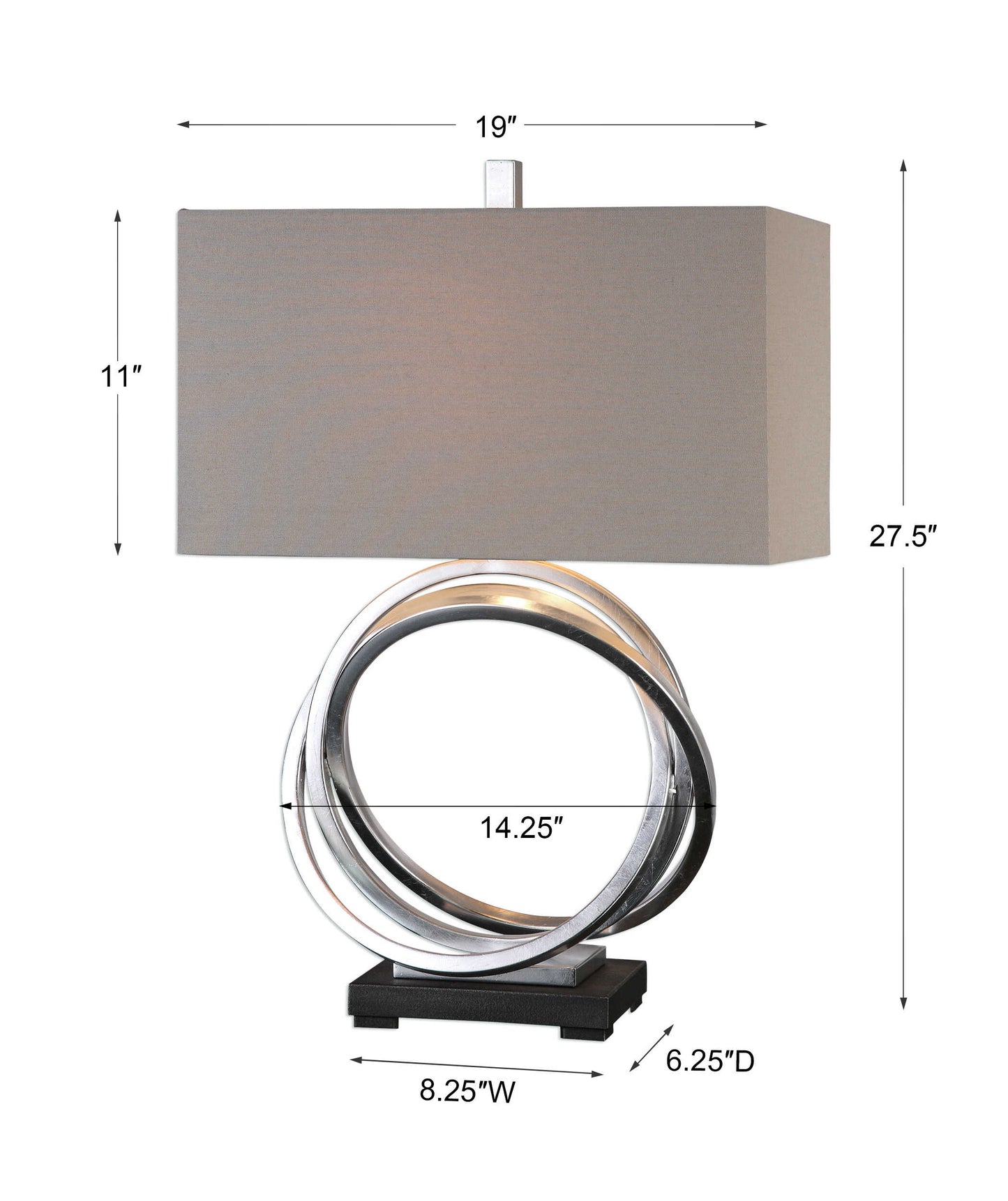 Soroca Silver Rings Lamp