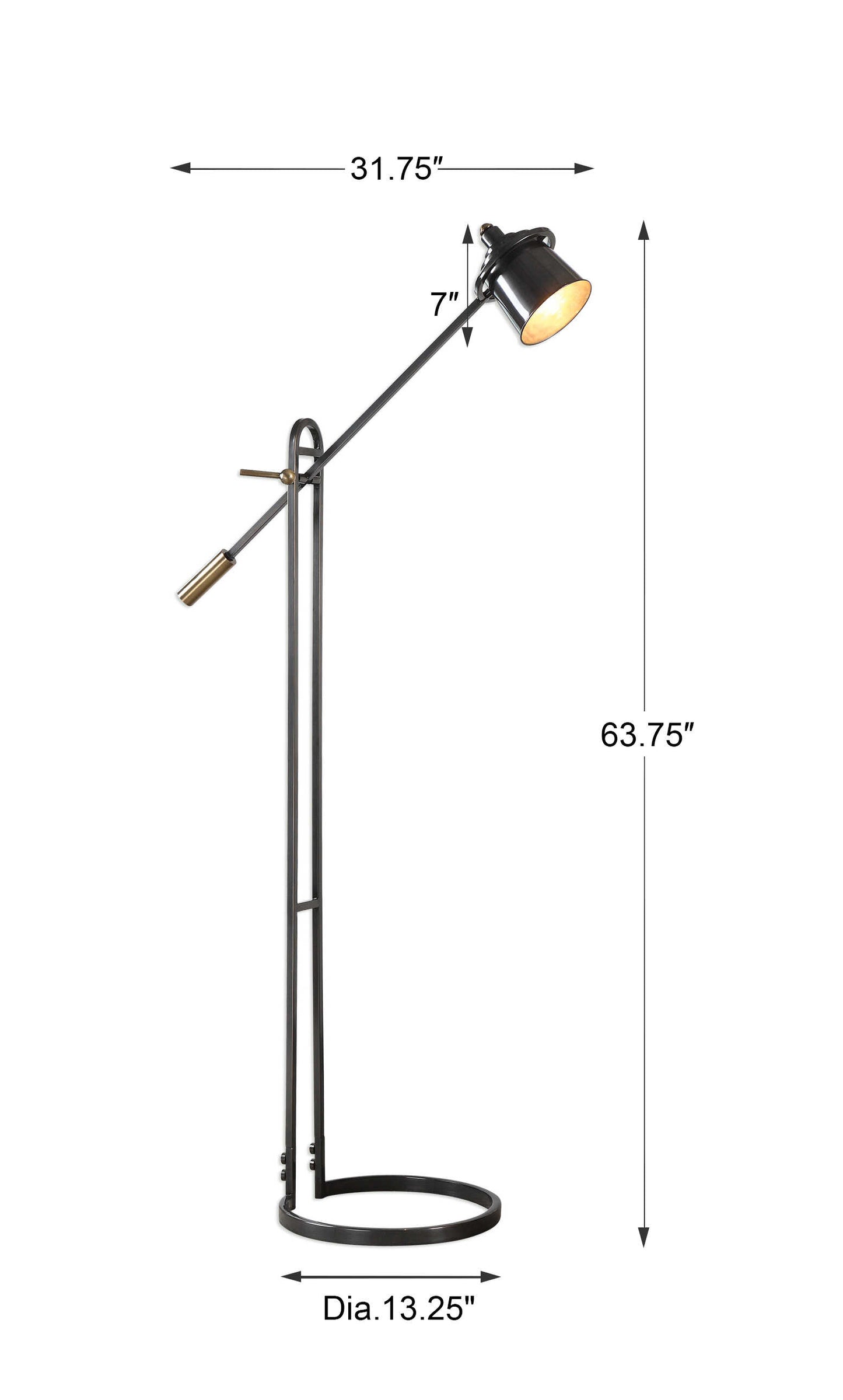Chisum Dark Bronze Floor Lamp