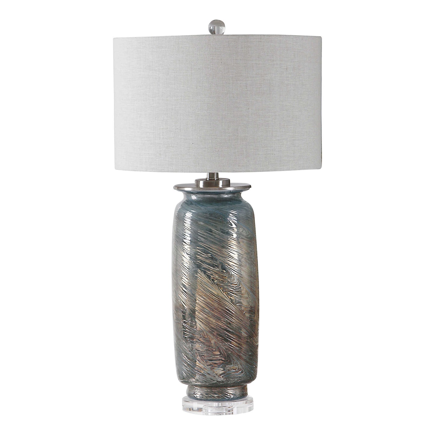Olesya Swirl Glass Table Lamp