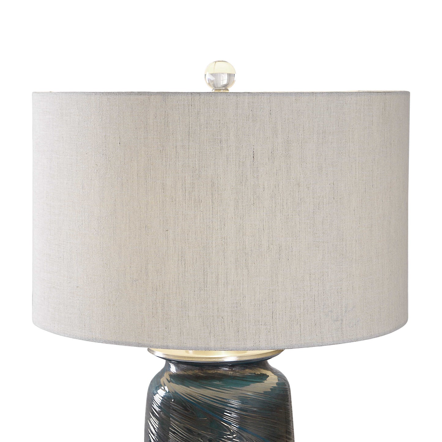 Olesya Swirl Glass Table Lamp