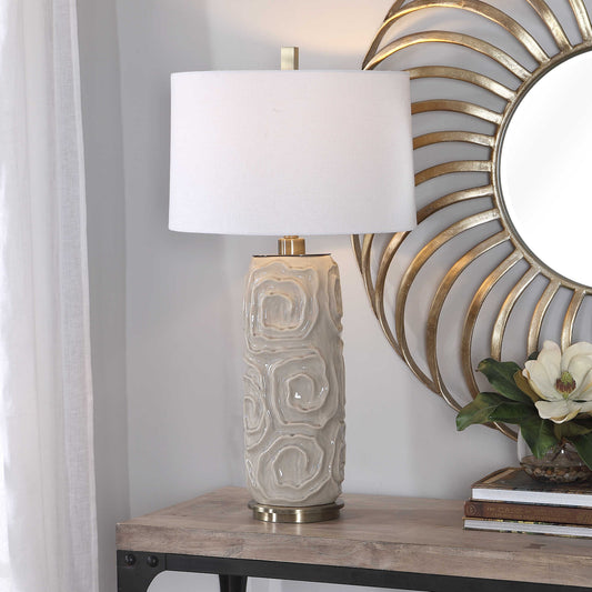 Zade Warm Gray Table Lamp