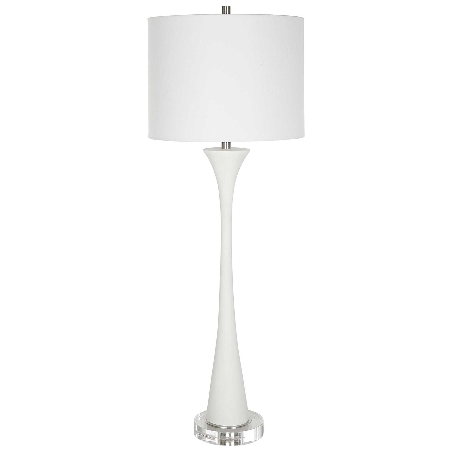 Fountain White Marble Buffet Lamp