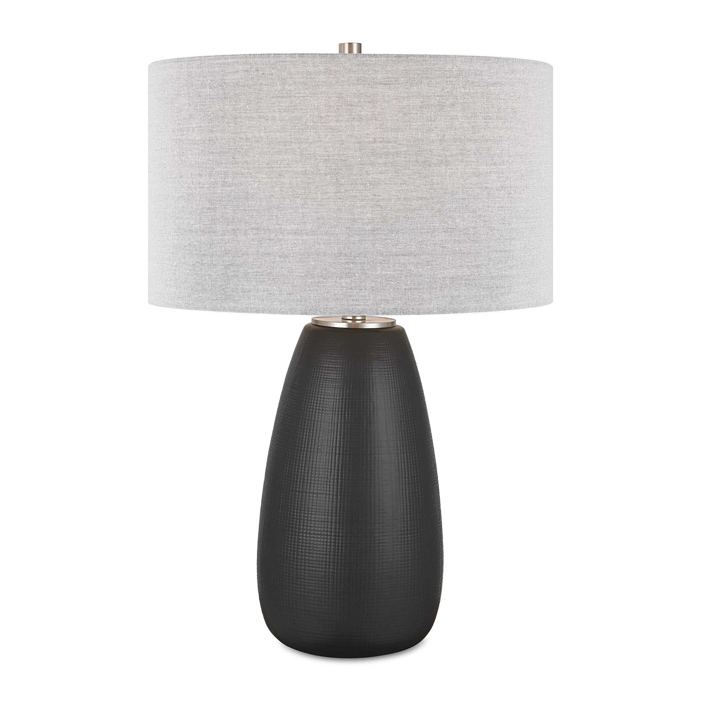 Twilight Satin Black Table Lamp