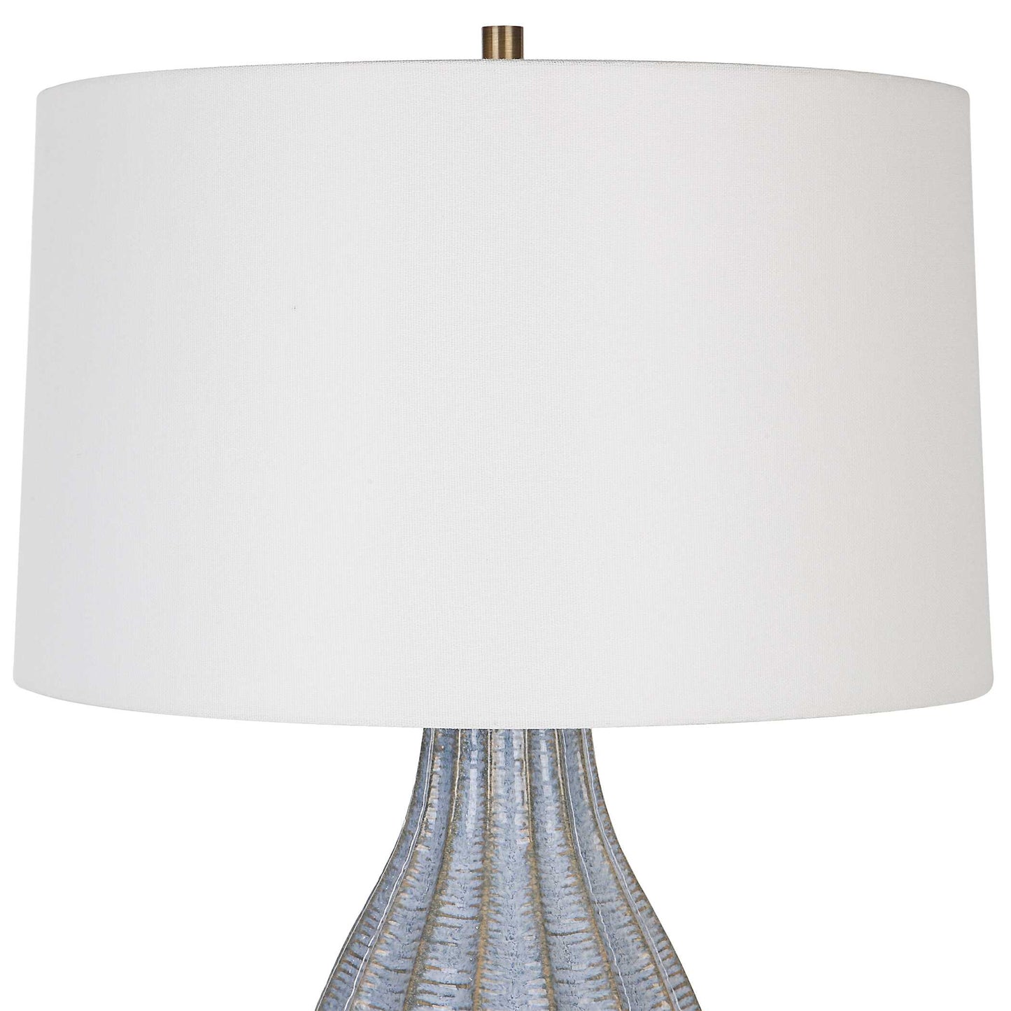 Veston Blue Glaze Table Lamp