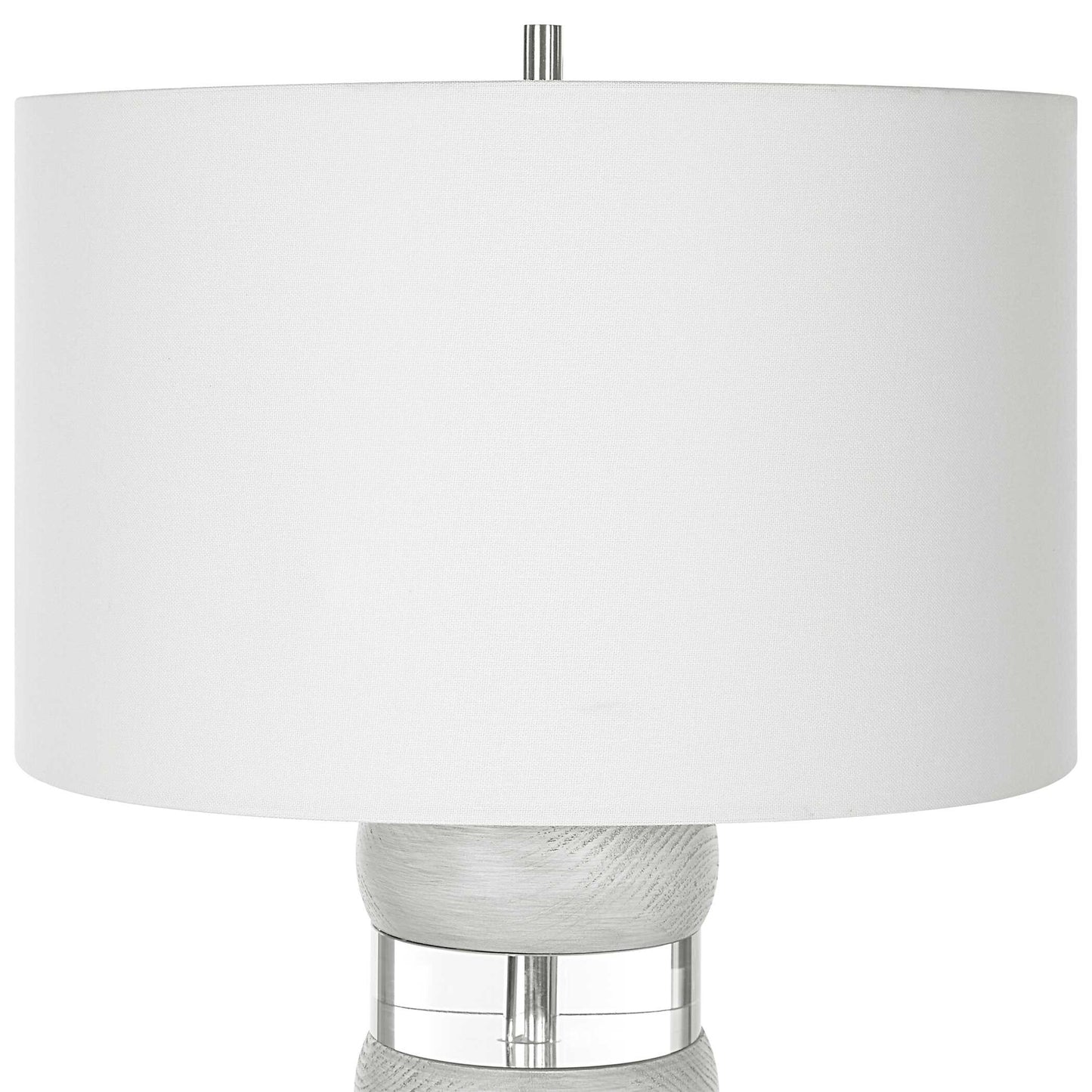 Band Together Crystal & Wood Table Lamp
