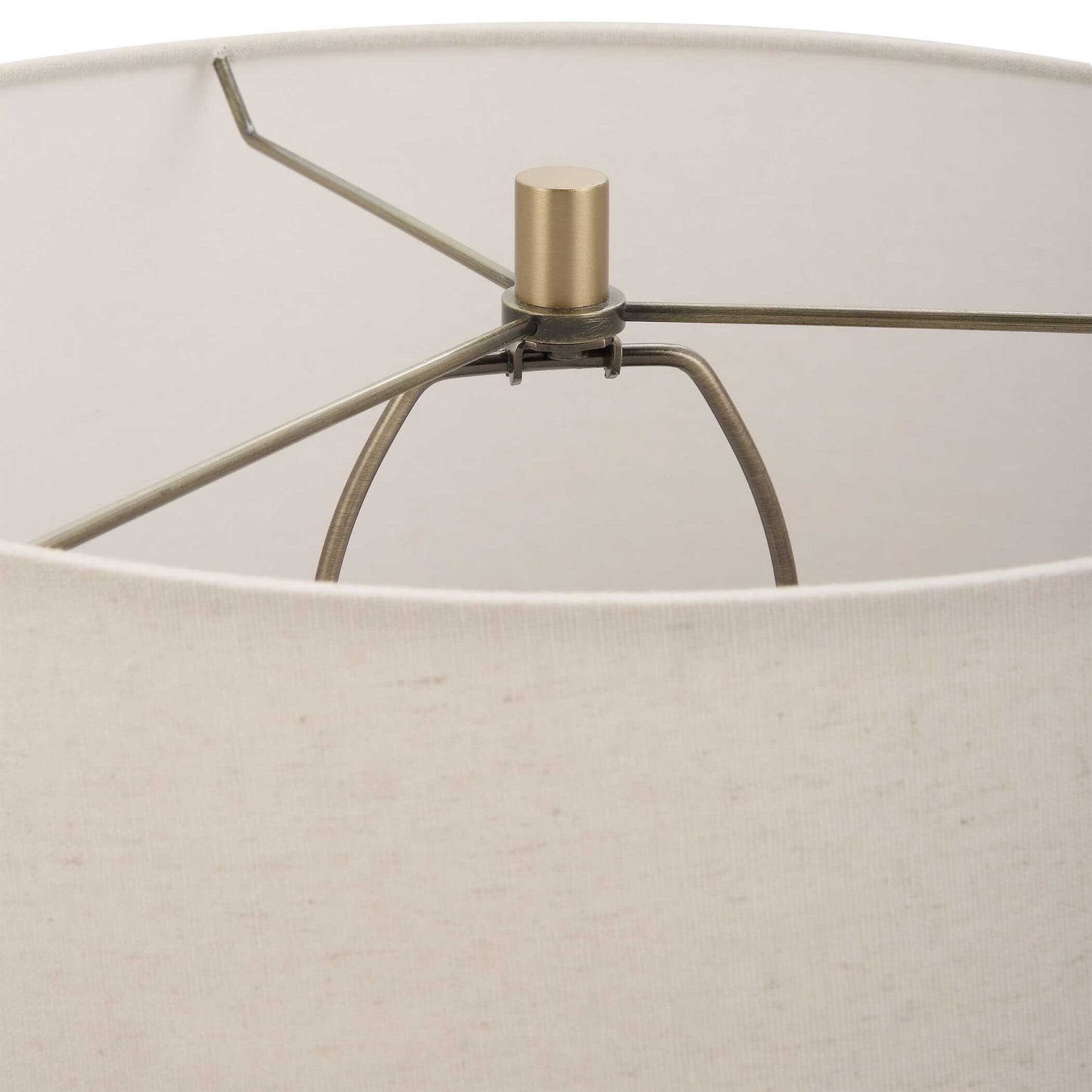 Lunia Gray Glass Table Lamp