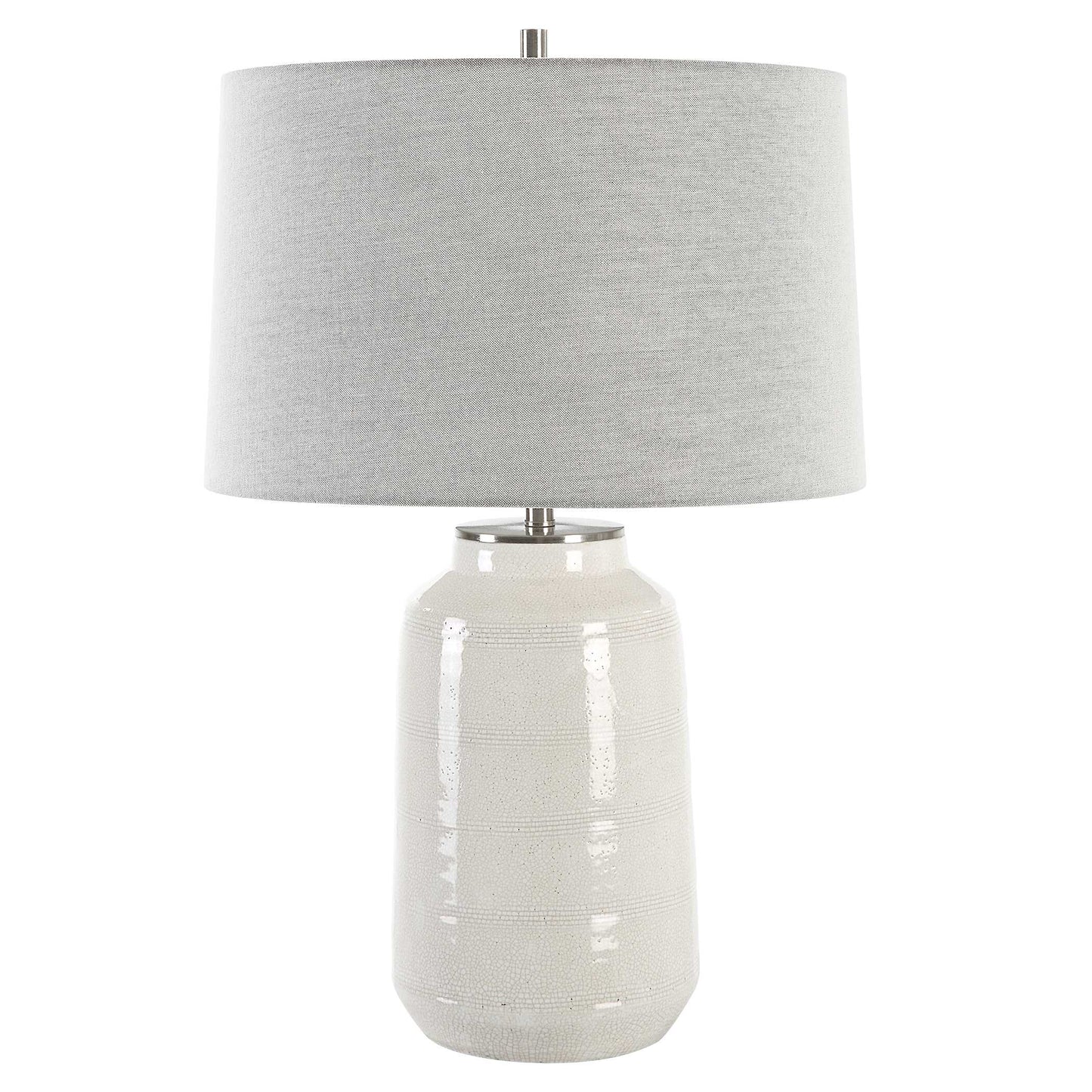 Odawa White Farmhouse Table Lamp