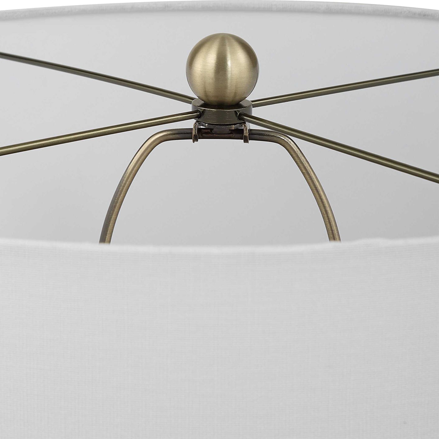 Graphite Ribbed Table Lamp