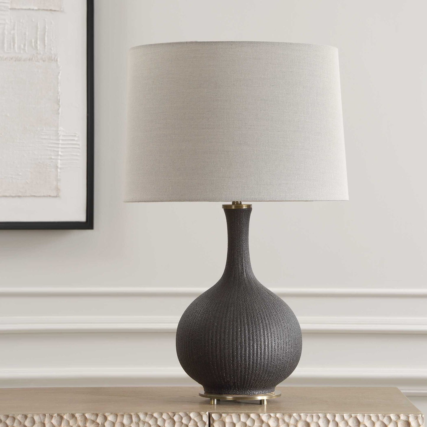 Rimini Black Glaze Table Lamp