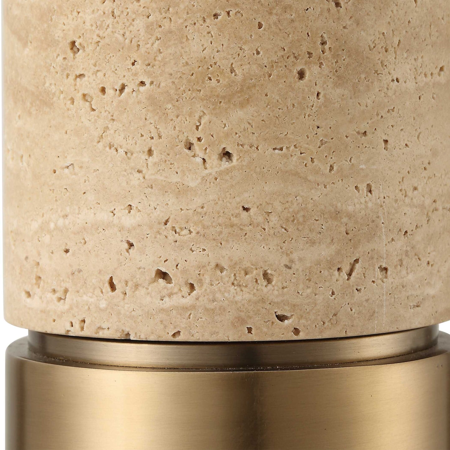 Knox Travertine Floor Lamp