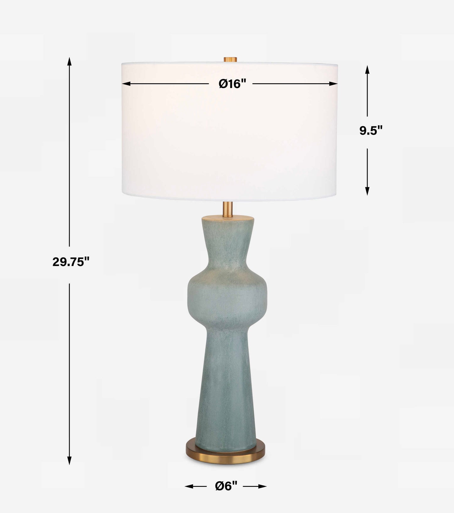 Pollard Slate Green Table Lamp