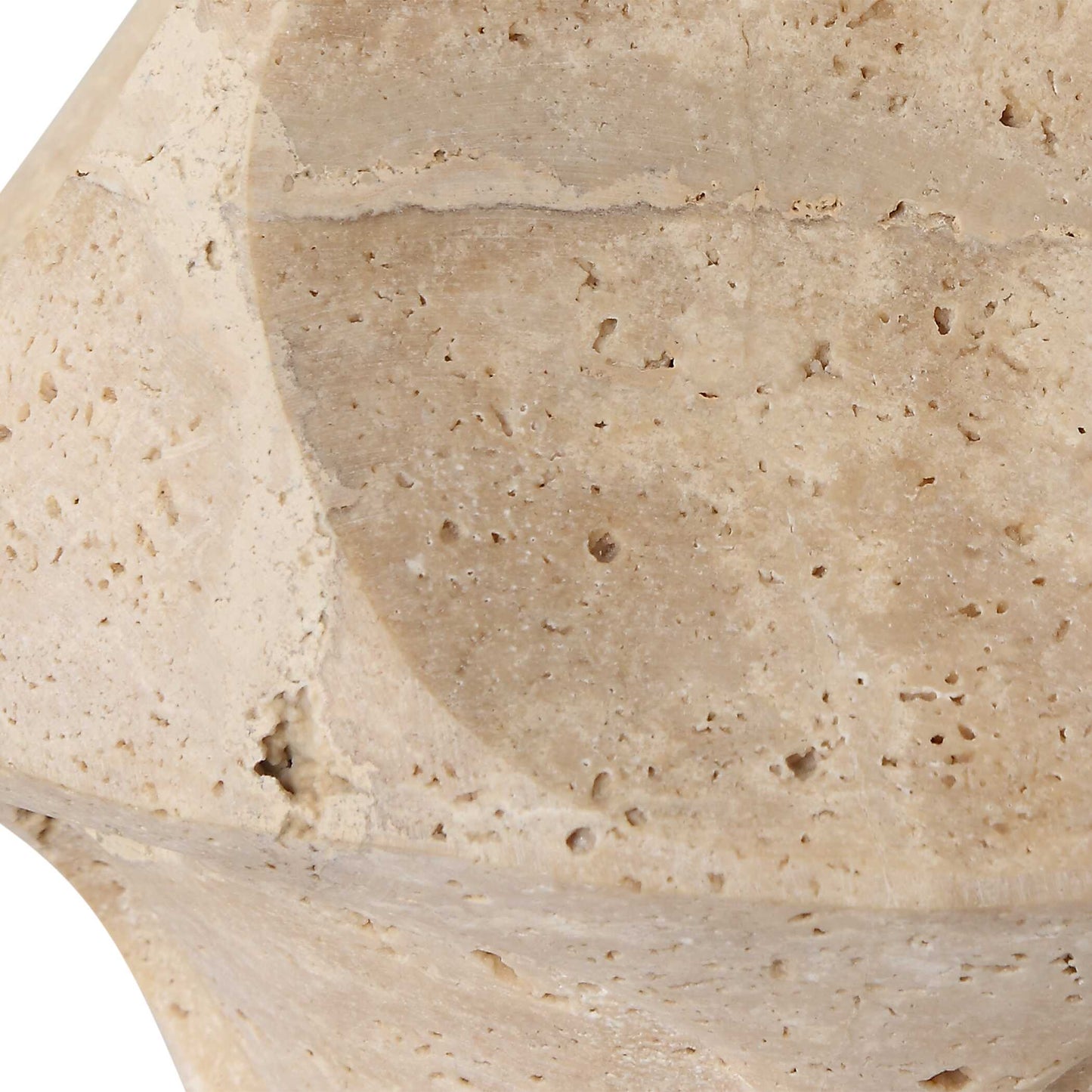 Indent Travertine Accent Lamp