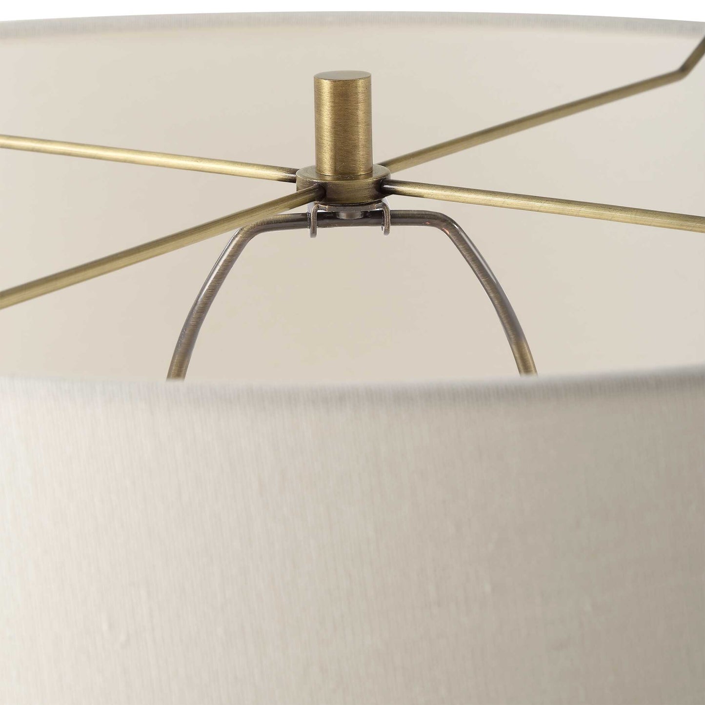 Shino Antique Brass Floor Lamp