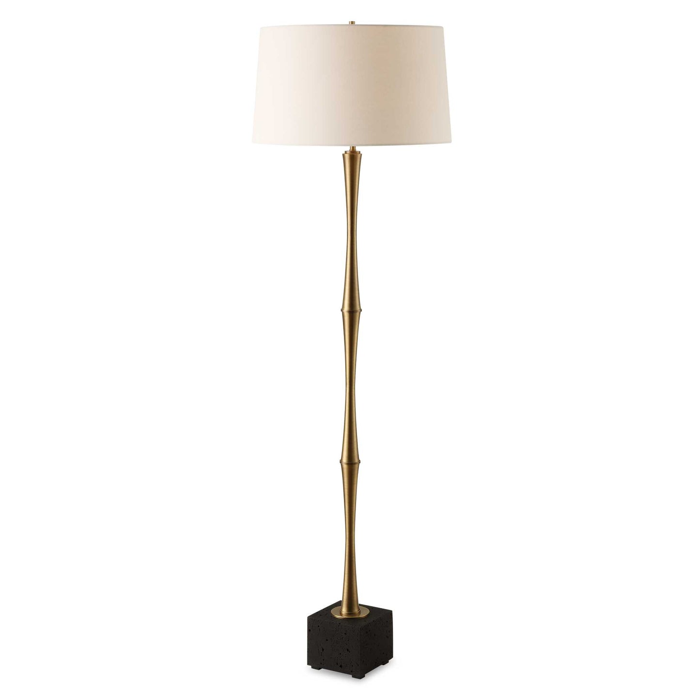 Shino Antique Brass Floor Lamp