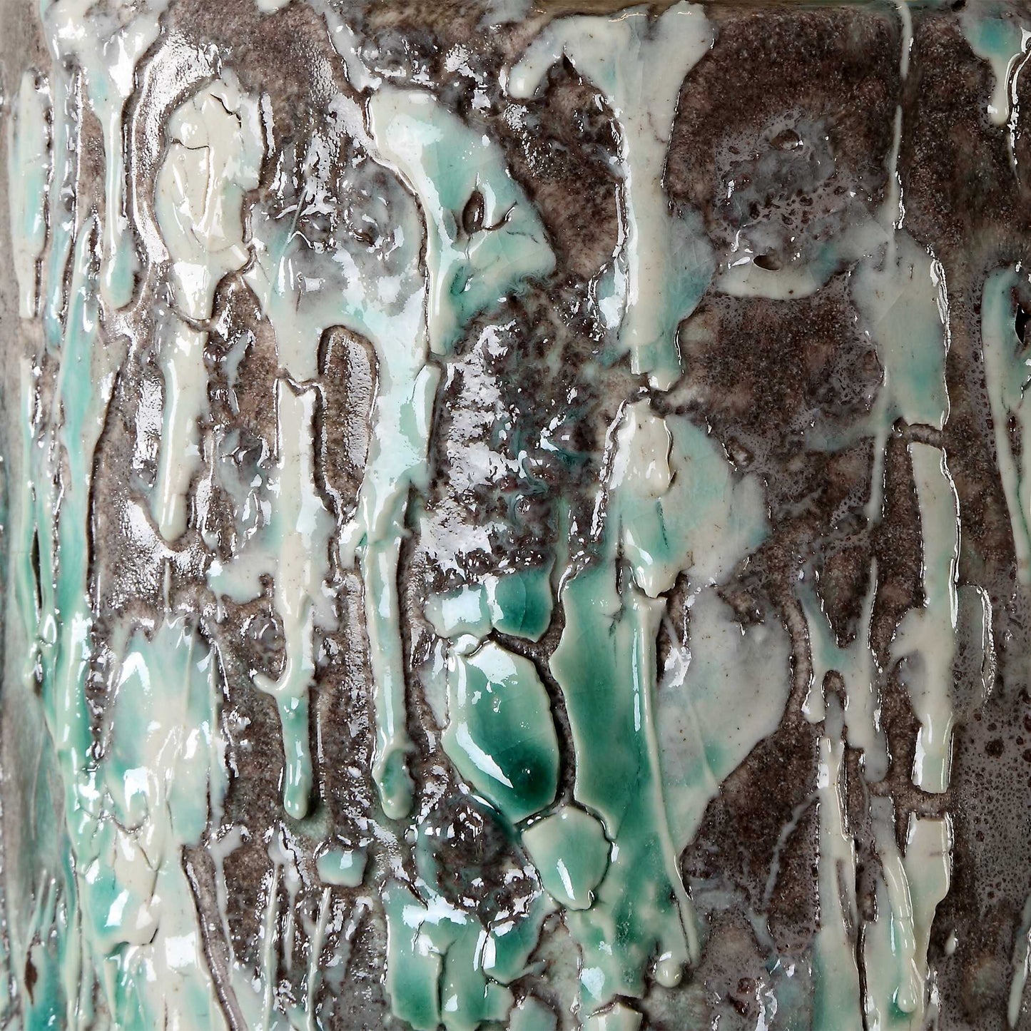 Meltdown Ivory Teal Table Lamp