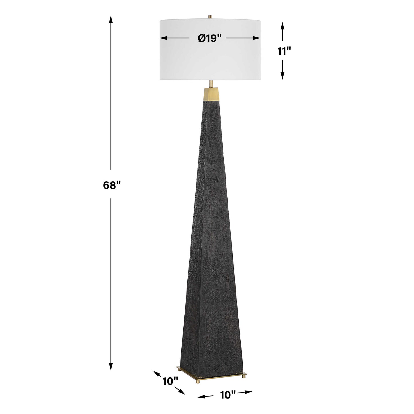 Lathey Tapered Floor Lamp