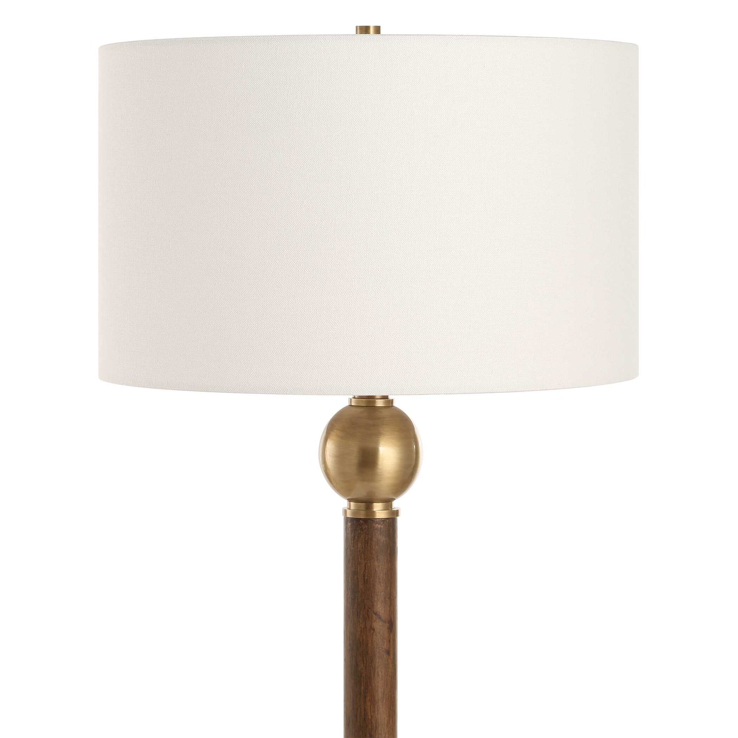 Keros Dark Oak Floor Lamp