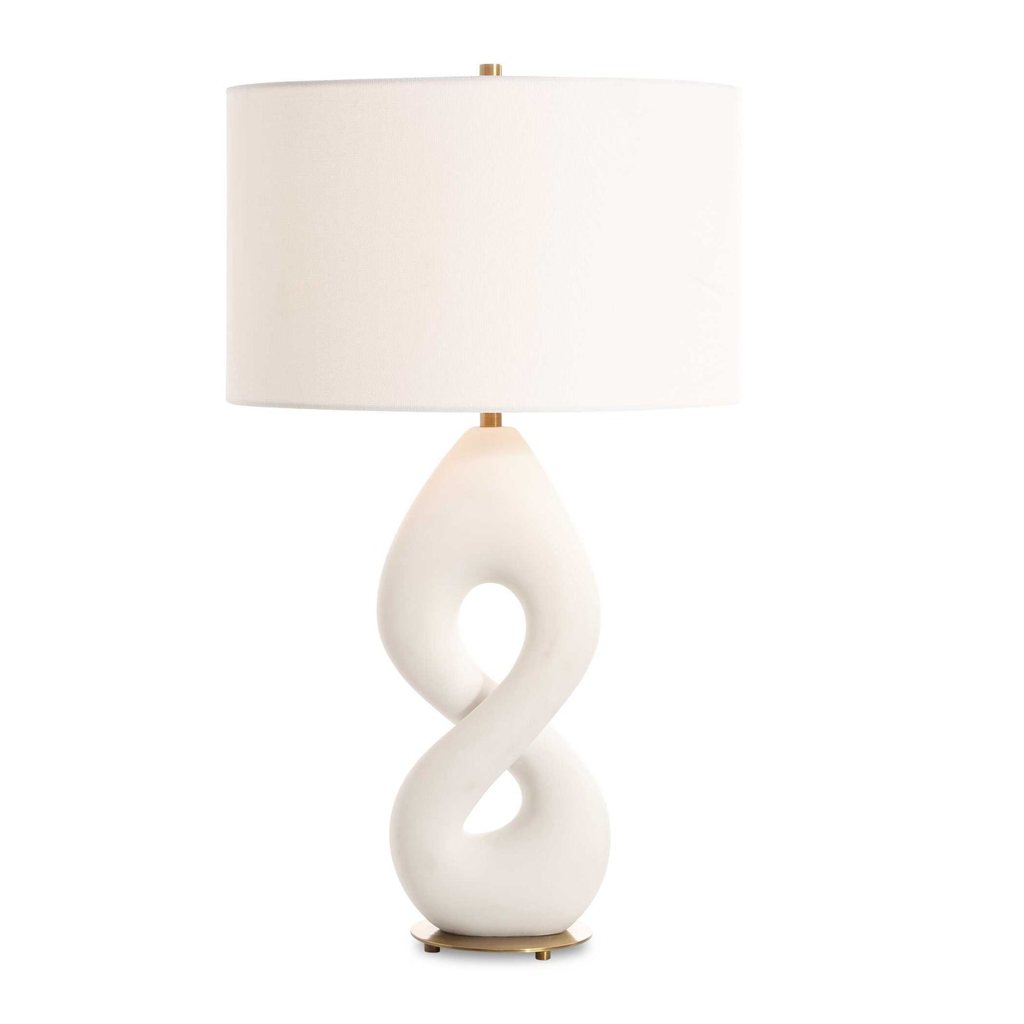 Meridian Ivory Stone Table Lamp
