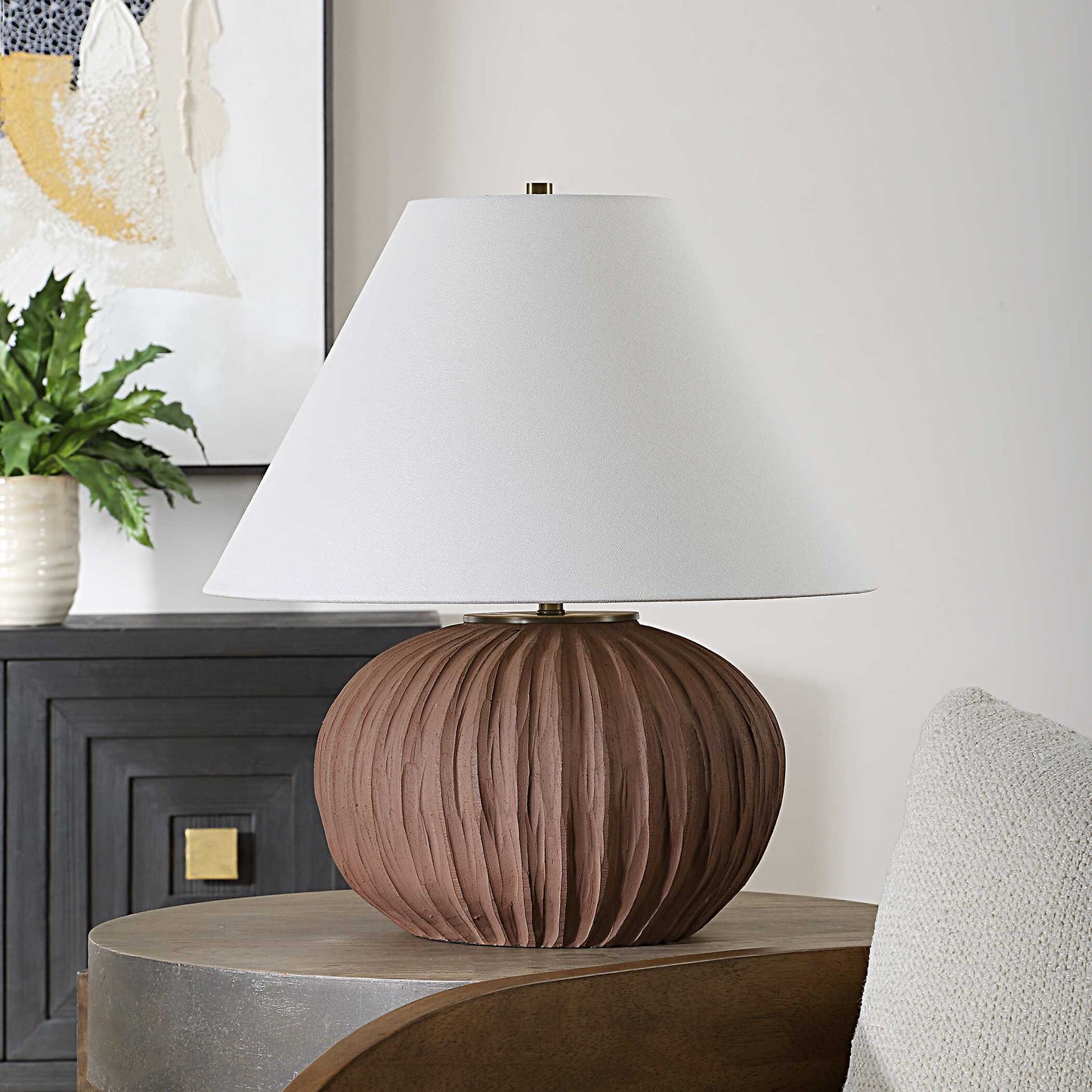 Keoghan Terracotta Table Lamp