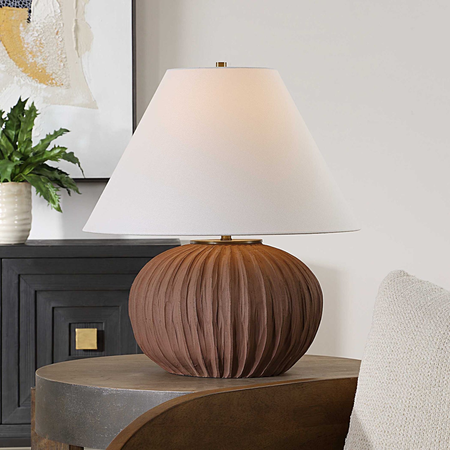 Keoghan Terracotta Table Lamp