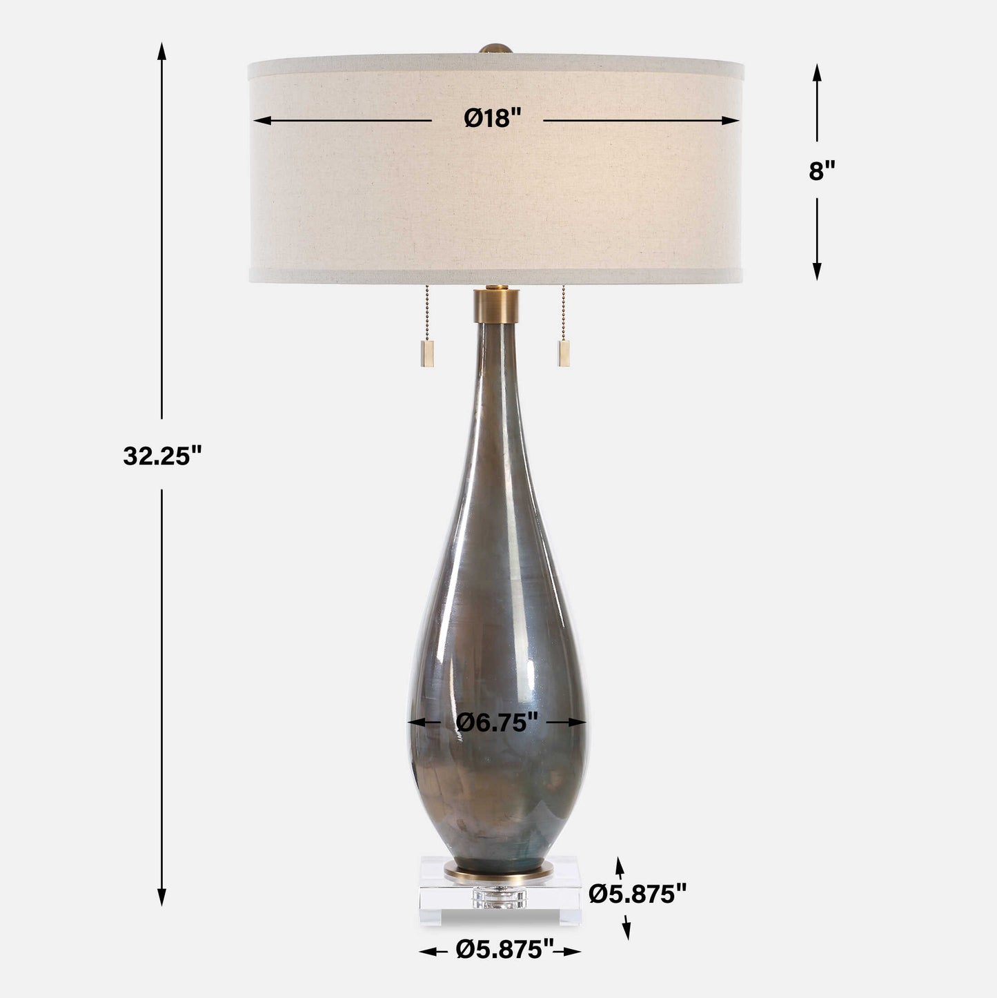 Cardoni Smoke Table Lamp