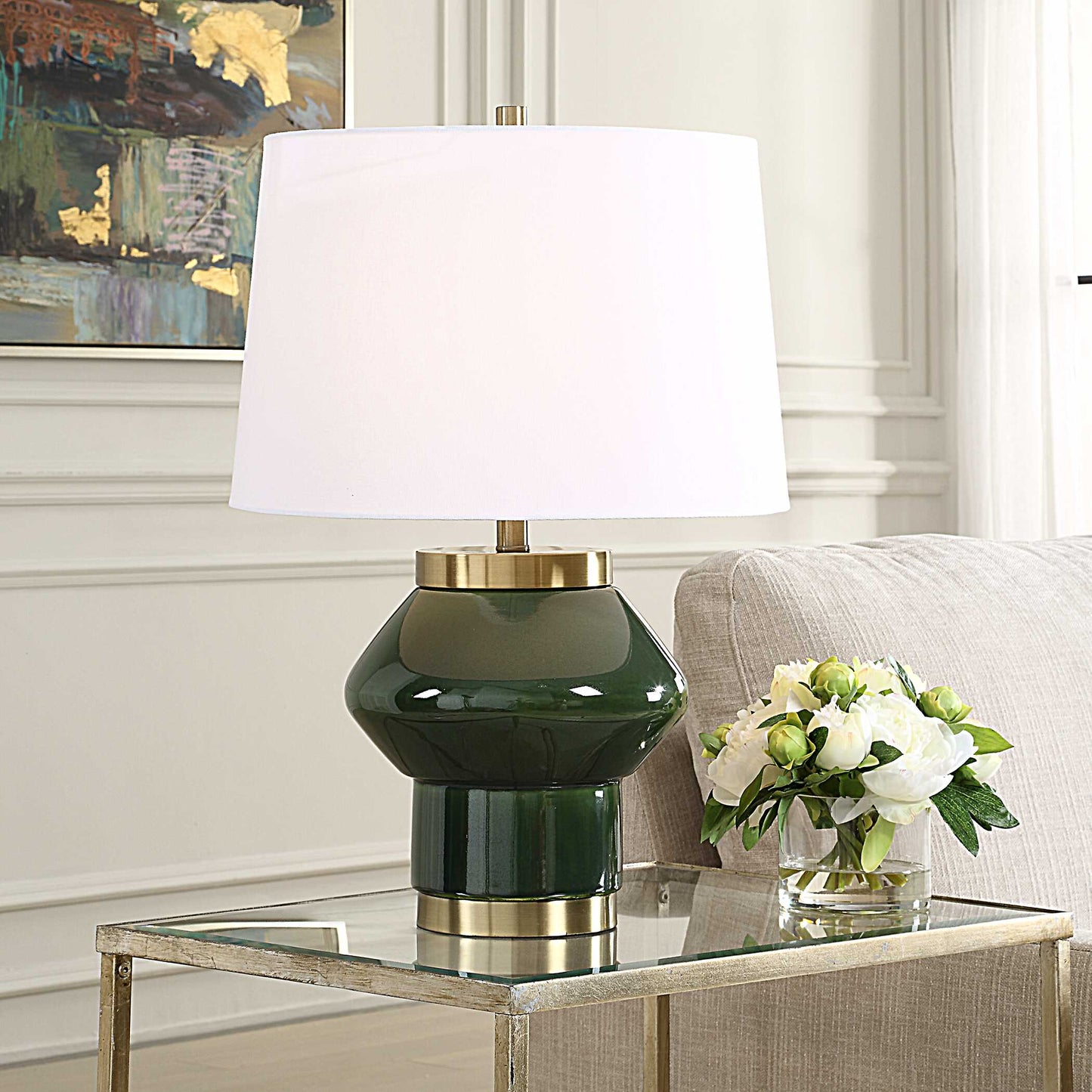 Tayson Jade Green Table Lamp