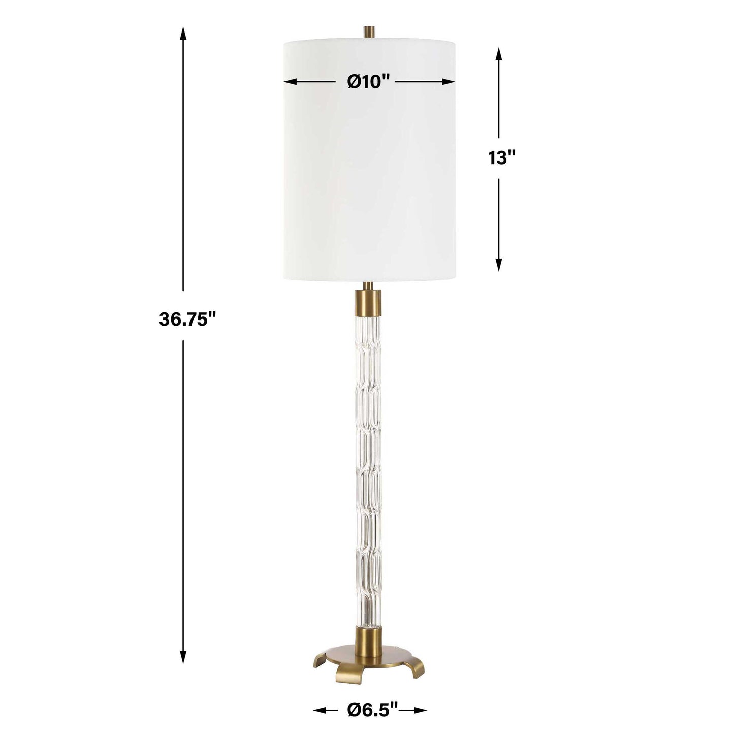 York Crystal Buffet Lamp